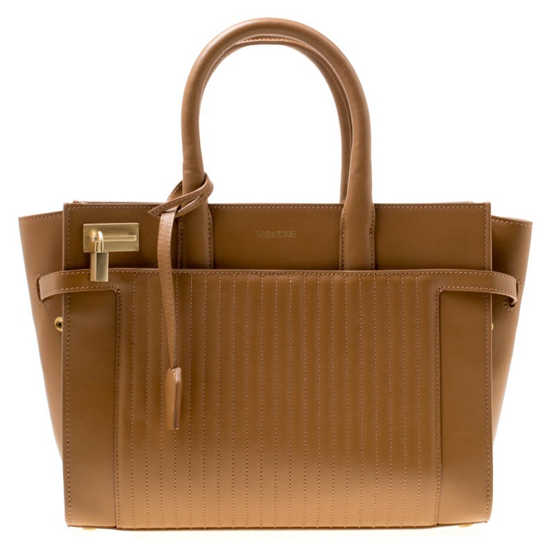Zadig and Voltaire Brown Leather Medium Candide Top Handle Bag