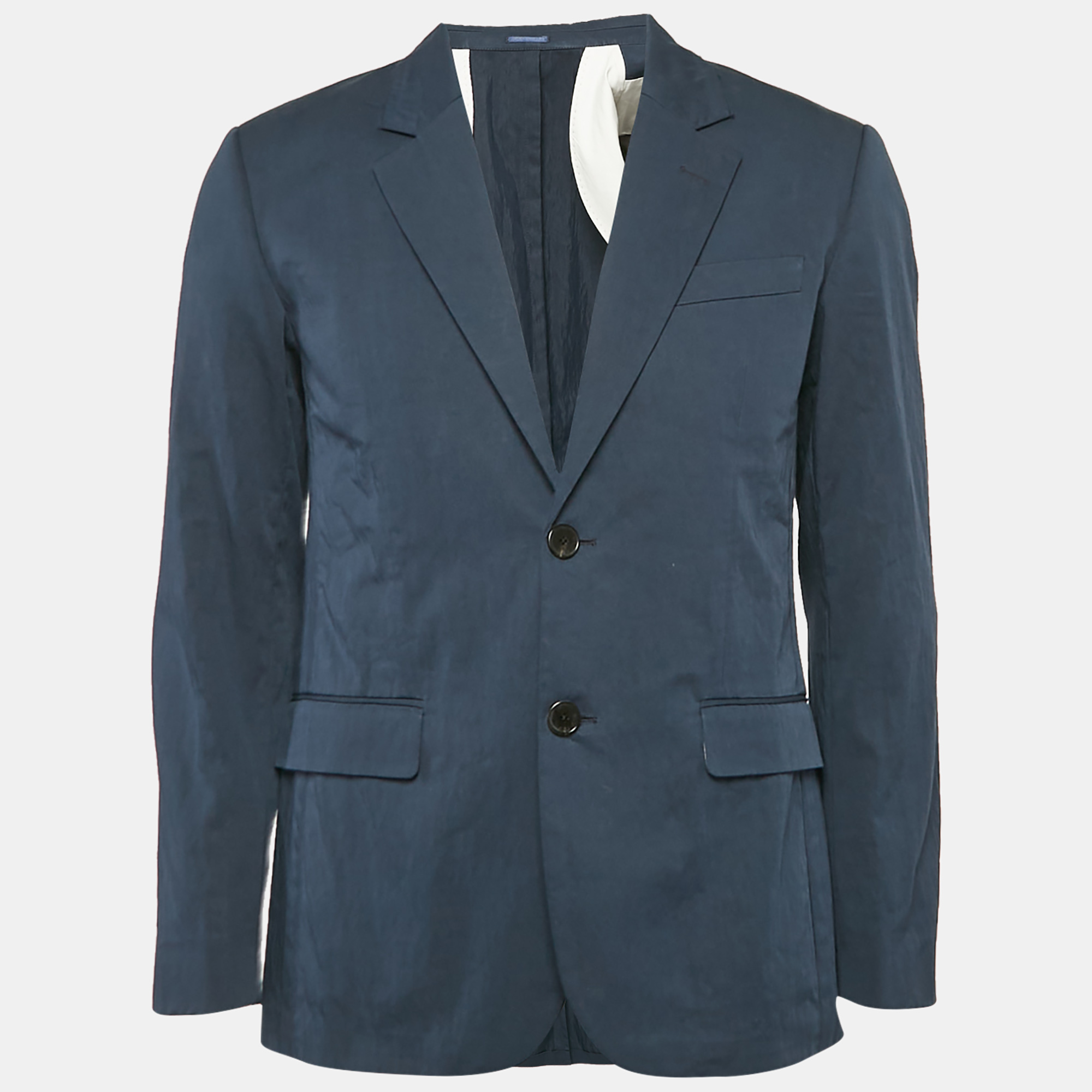 Pre-owned Zadig & Voltaire Marine Blue Single Breasted Venice Blazer Xl