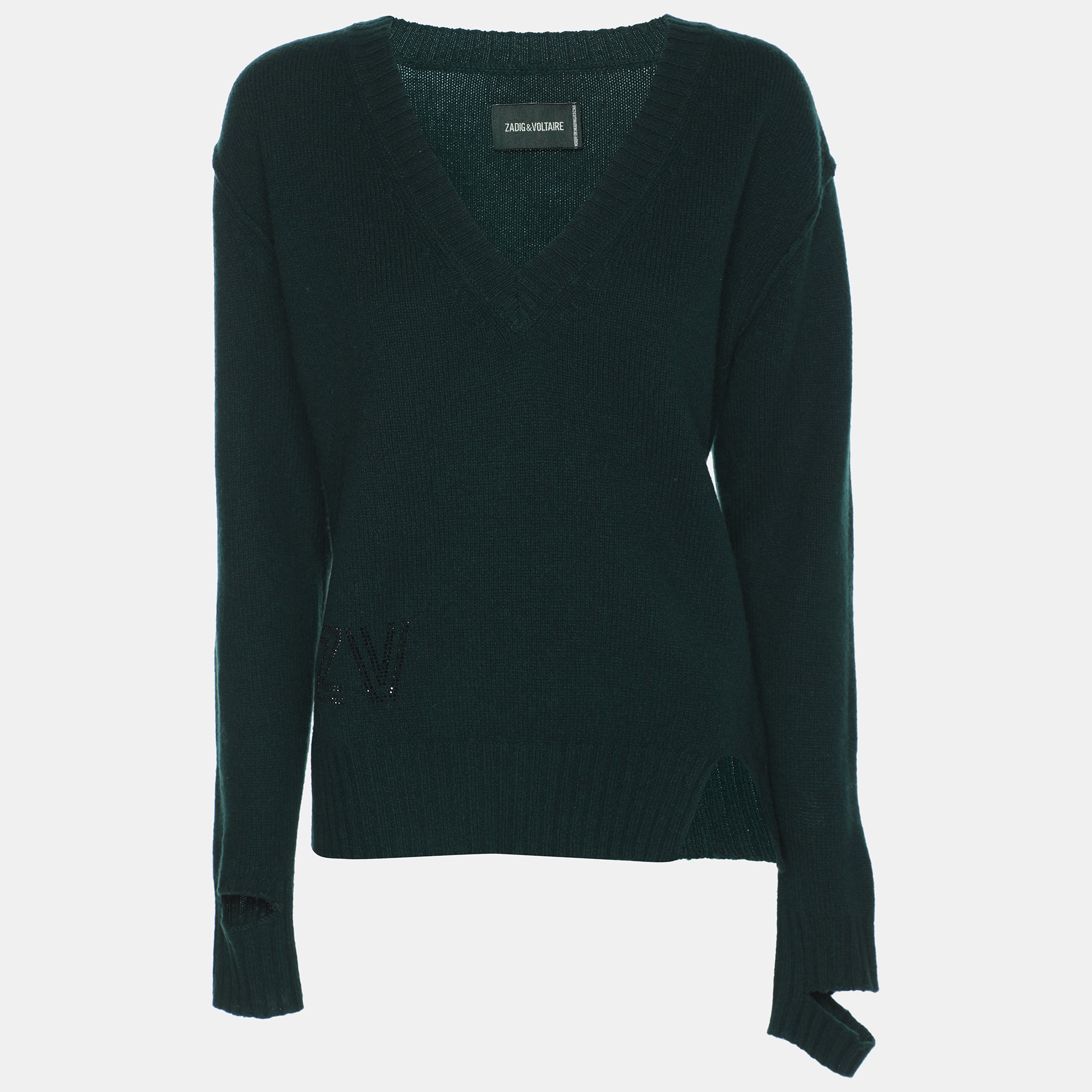 

Zadig & Voltaire Green Wool Knit Sweater XS