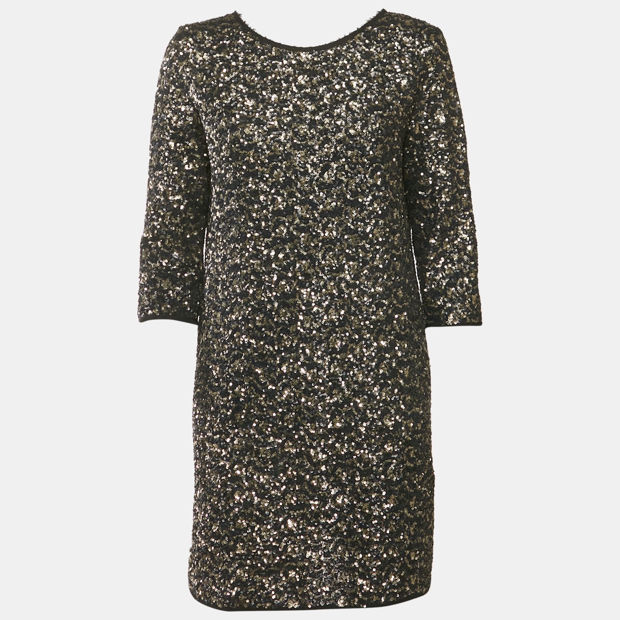 

Zadig & Voltaire Black/Metallic Sequin Deluxe Rousse Mini Dress M