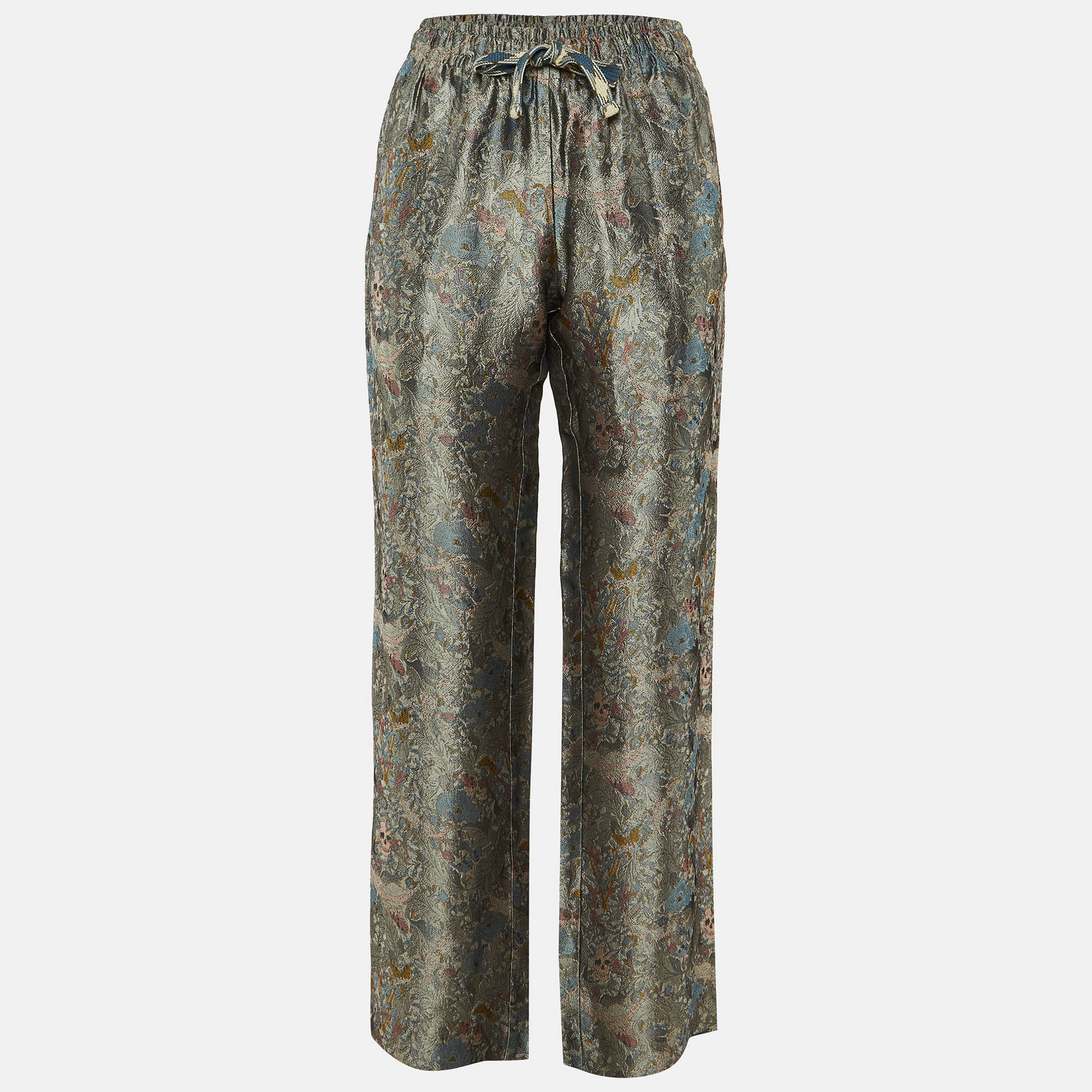 

Zadig & Voltaire Defile Grey British Flowers Jacquard Pomy Pants M
