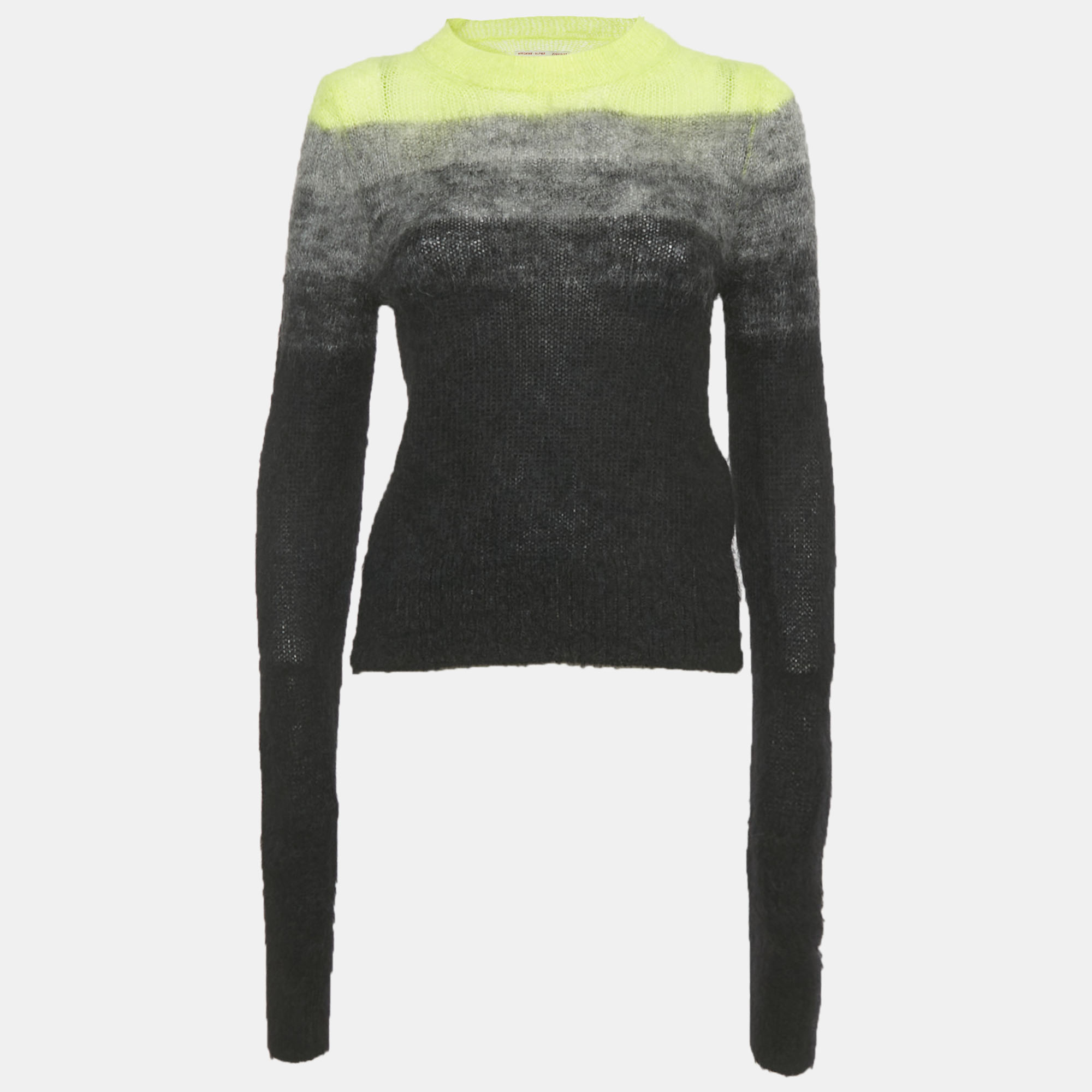 

Zadig & Voltaire Black/Green Ombre Mohair Georgia Sweater S