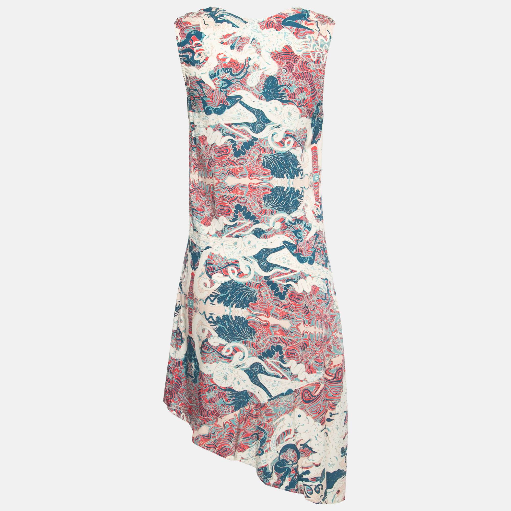 

Zadig and Voltaire Multicolor Printed Viscose Sleeveless Midi Dress