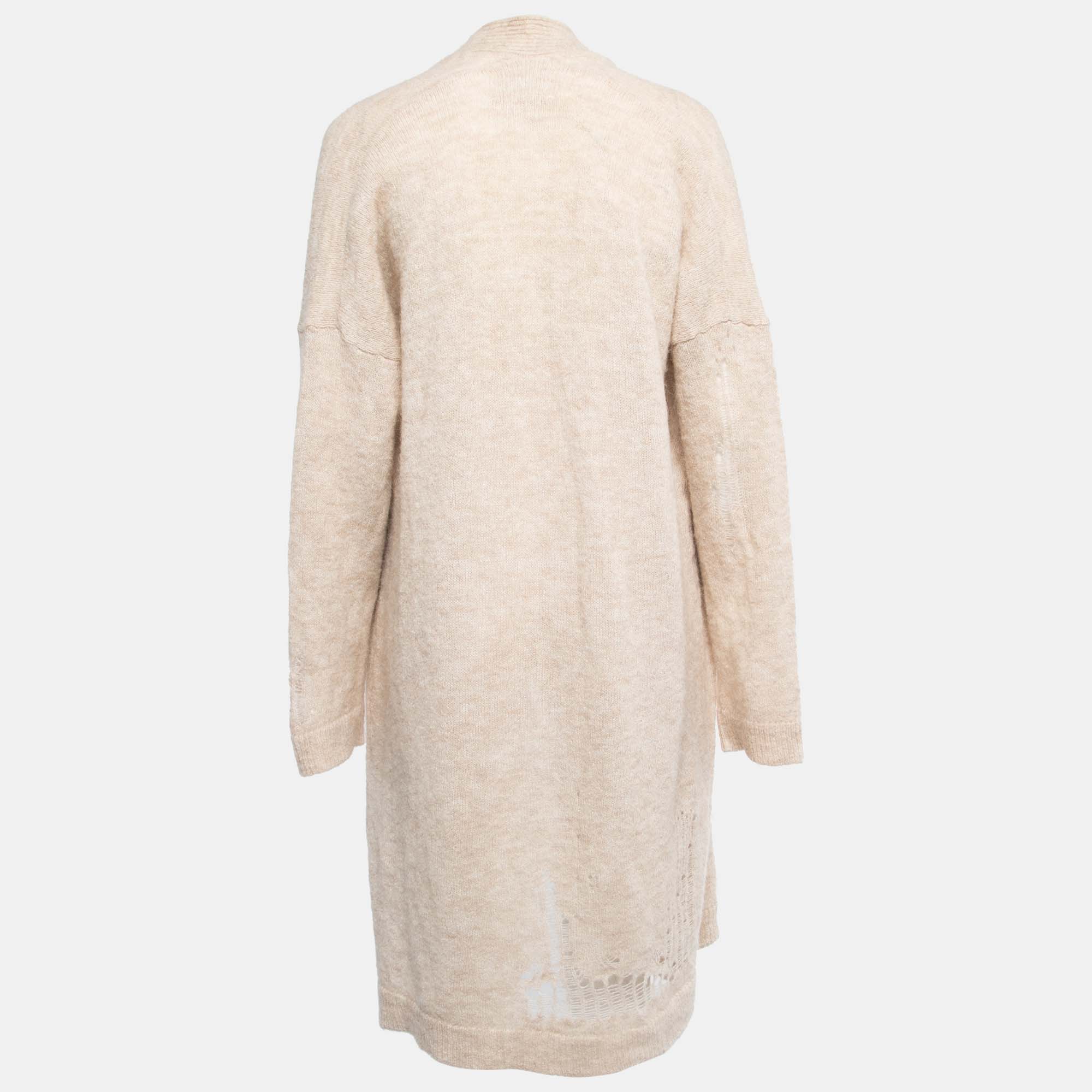 

Zadig & Voltaire Beige Wool Blend Long Cardigan /L