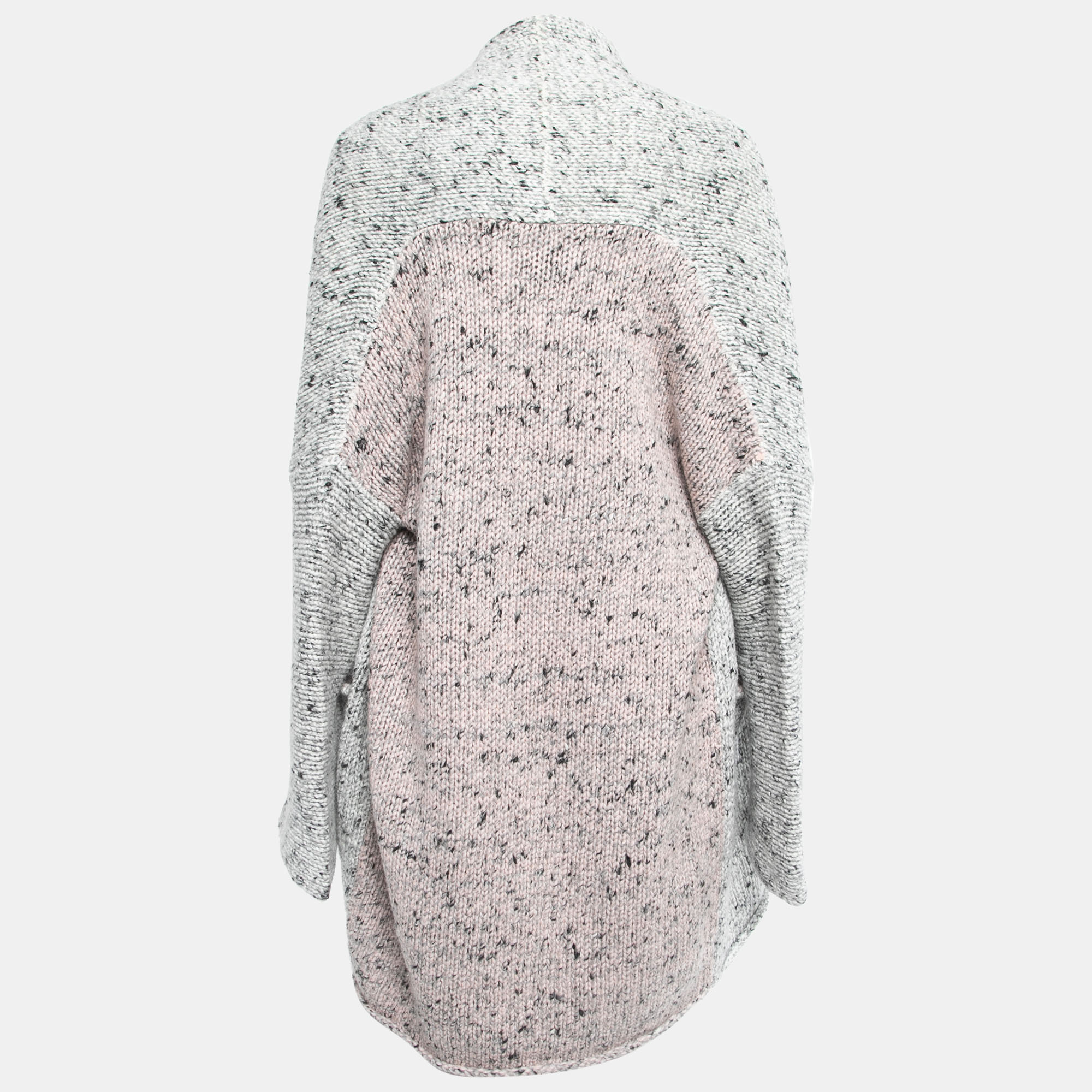 

Zadig & Voltaire Grey Acrylic & Wool Open Front Long Cardigan /S