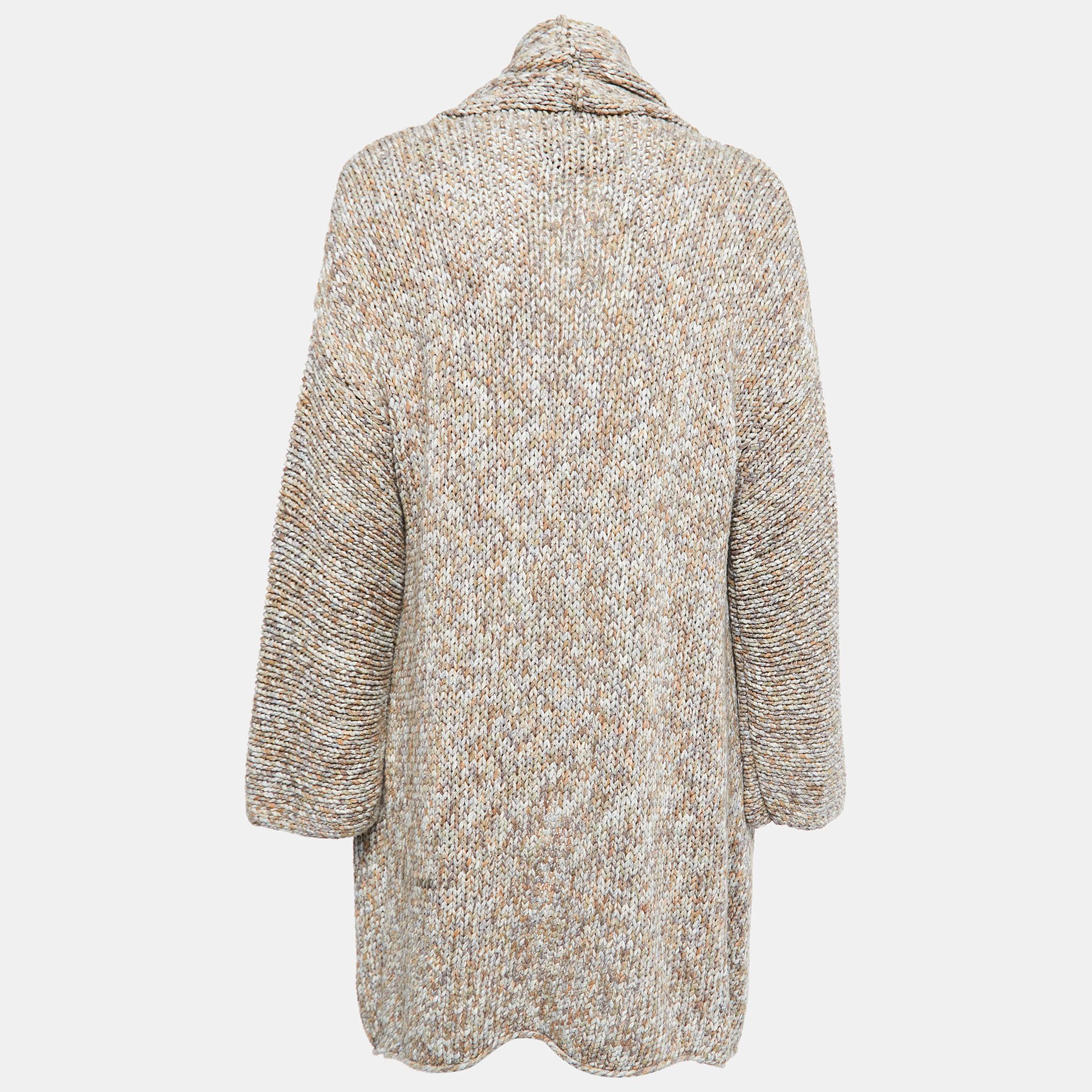 

Zadig & Voltaire Multicolor Cotton Knit Open Front Long Cardigan /L