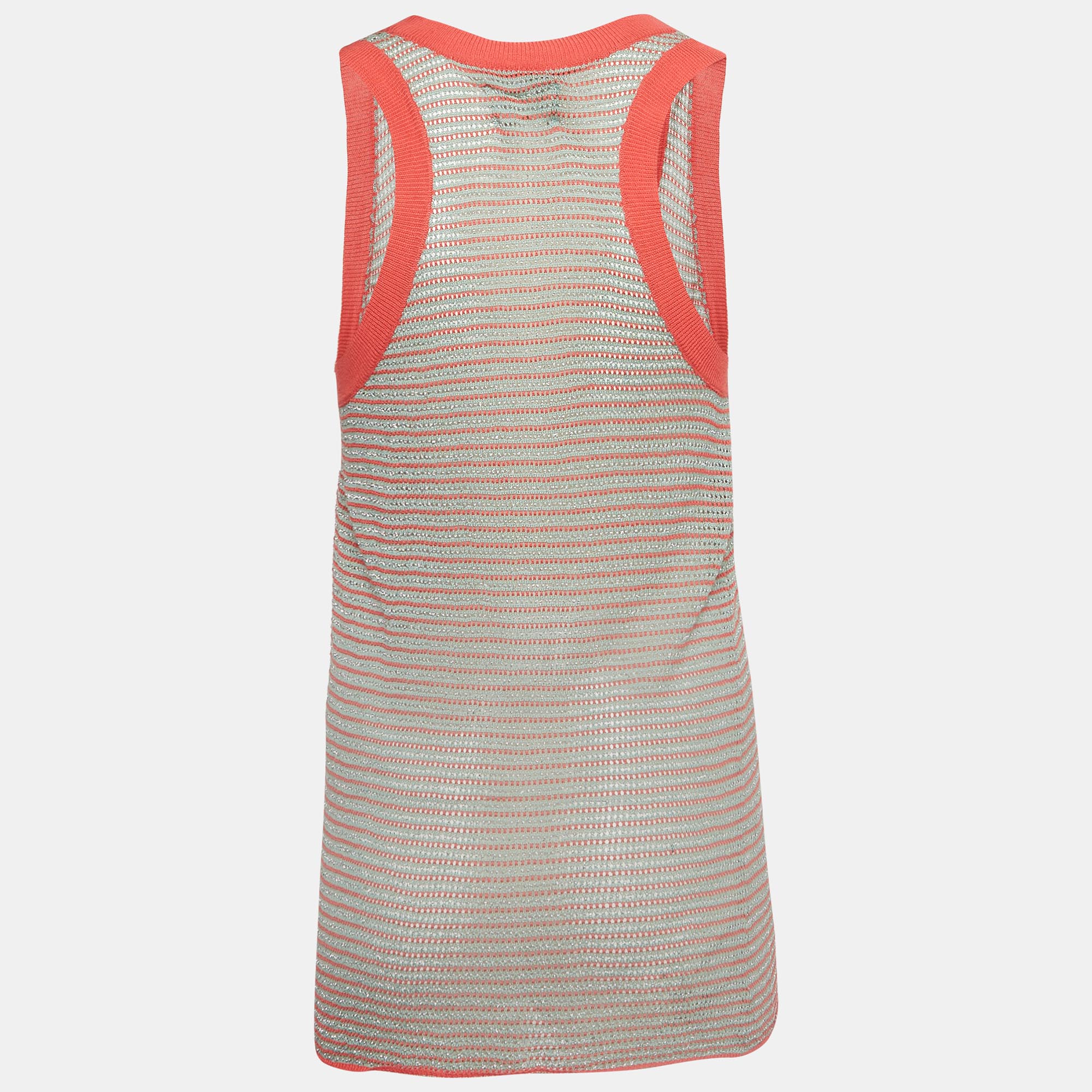 Zadig & Voltaire Multicolor Lurex Knit Tank Top S 