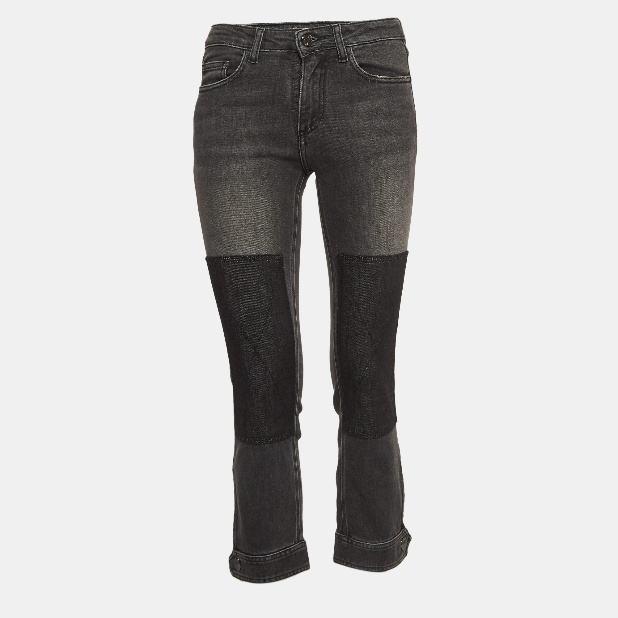 

Zadig & Voltaire Grey Denim Patch Work Jeans S Waist 25"
