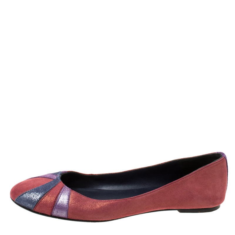 

Zadig and Voltaire Multicolor Fabric Ballet Flats Size