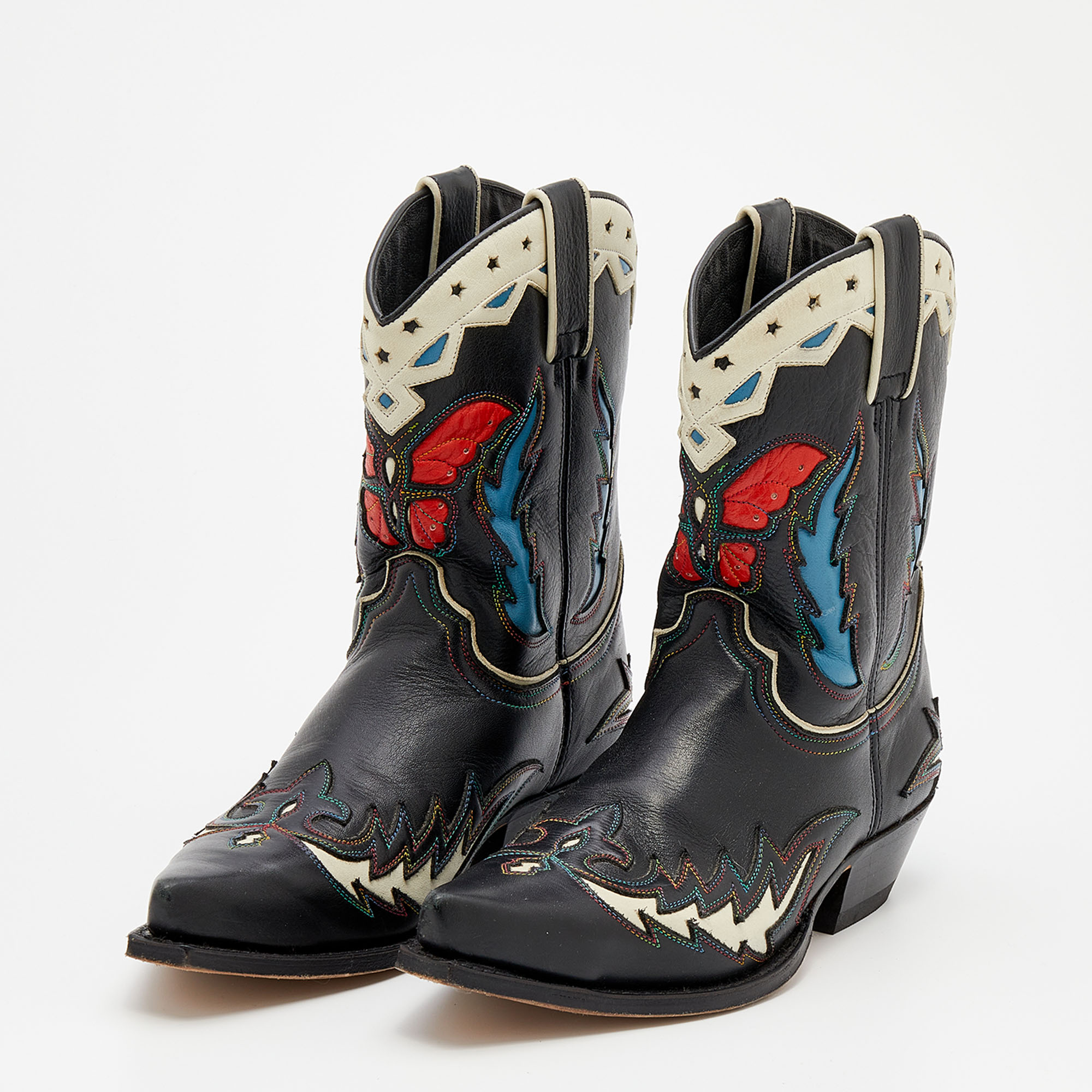 

Zadig & Voltaire Multicolor Leather Sierra Ankle Boots Size