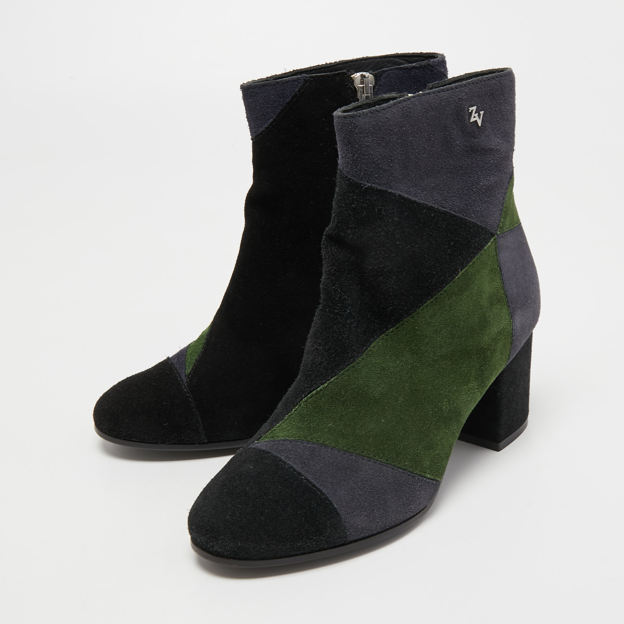 

Zadig and Voltaire Multicolor Suede Ankle Boots Size