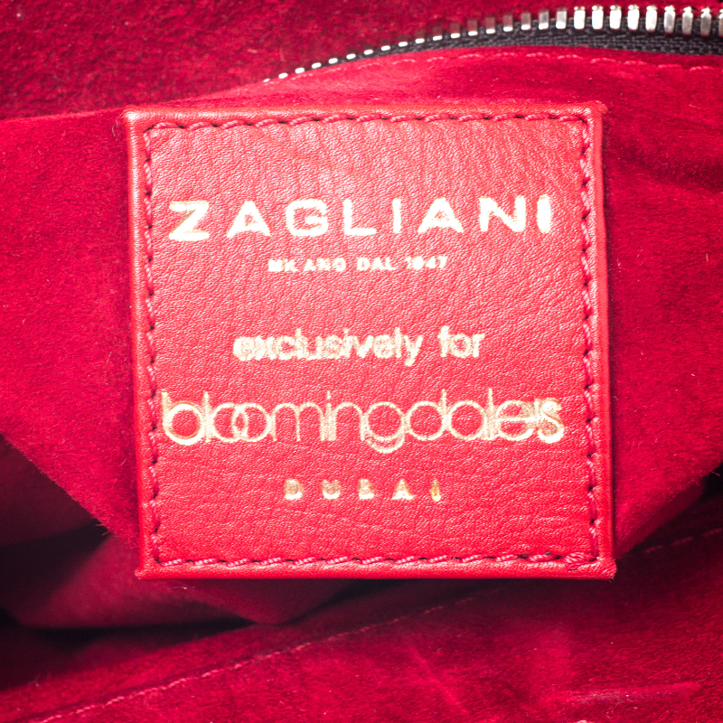 Zagliani Multicolor Python Small Puffy Bag In Metallic