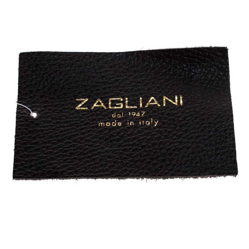 Zagliani Black Python Shoulder Bag