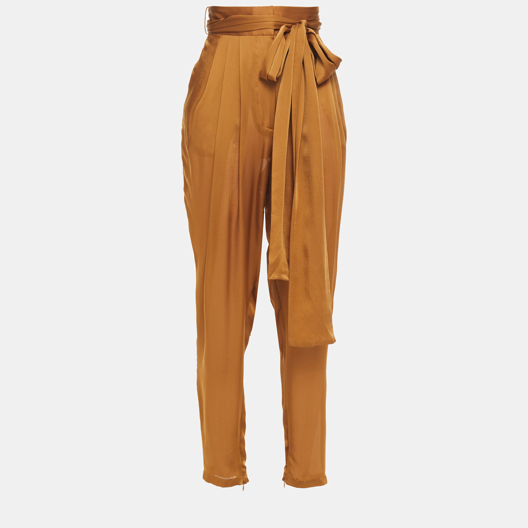 

Zimmermann Silk Tapered Pants 0, Brown