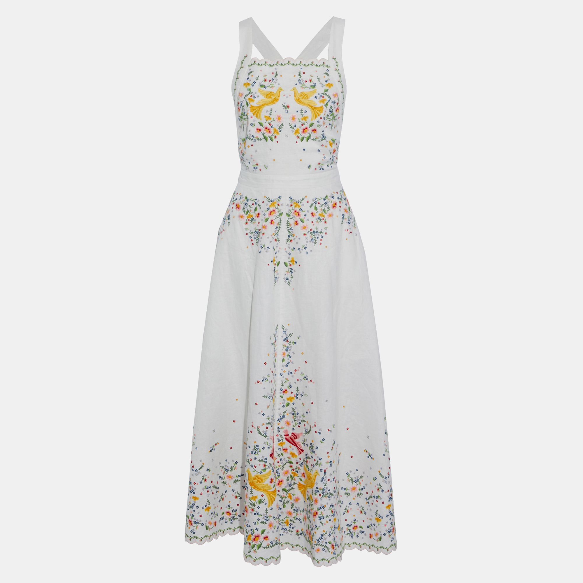 

Zimmermann Linen Midi Dress 1, White