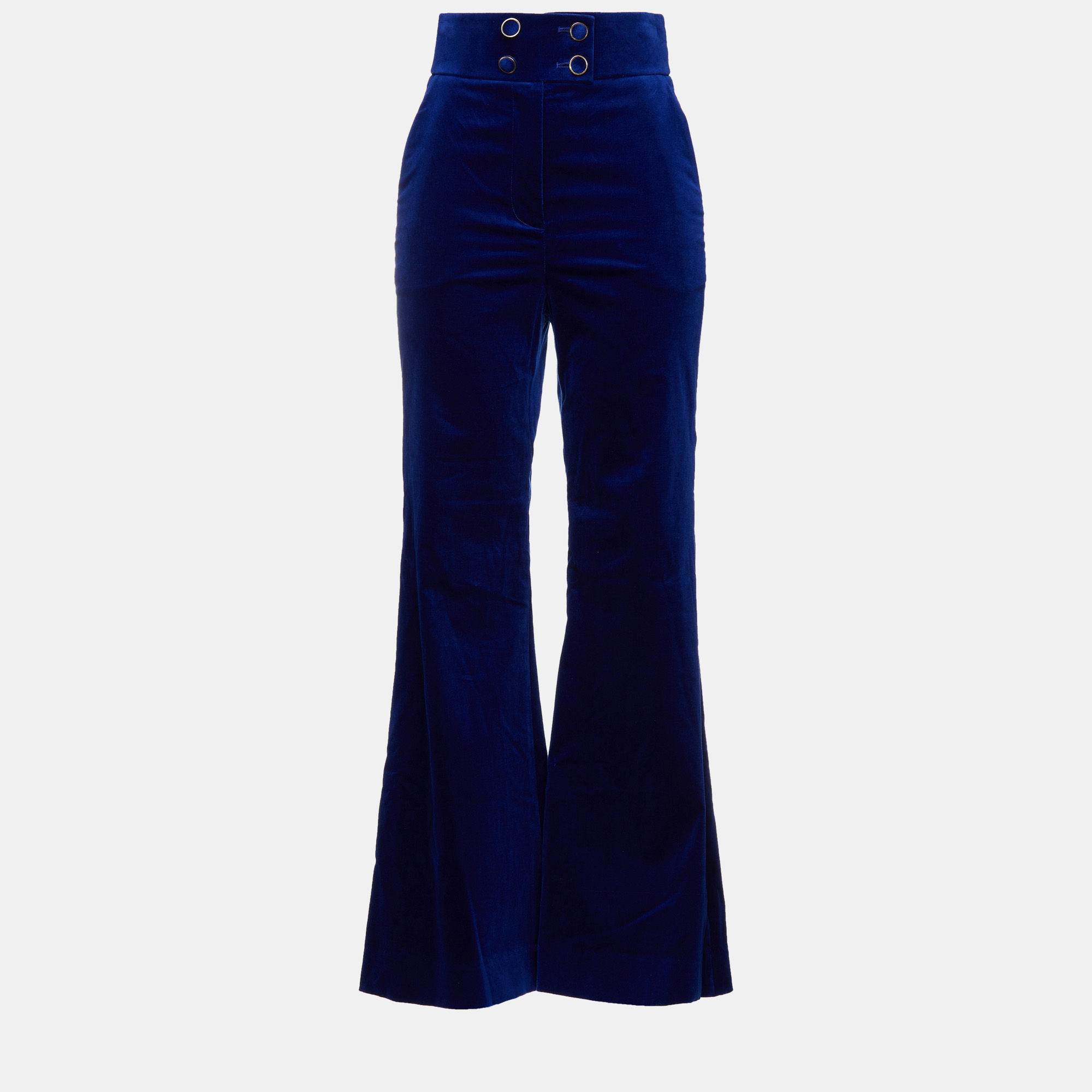 

Zimmermann Cotton Flared Pants size, Blue