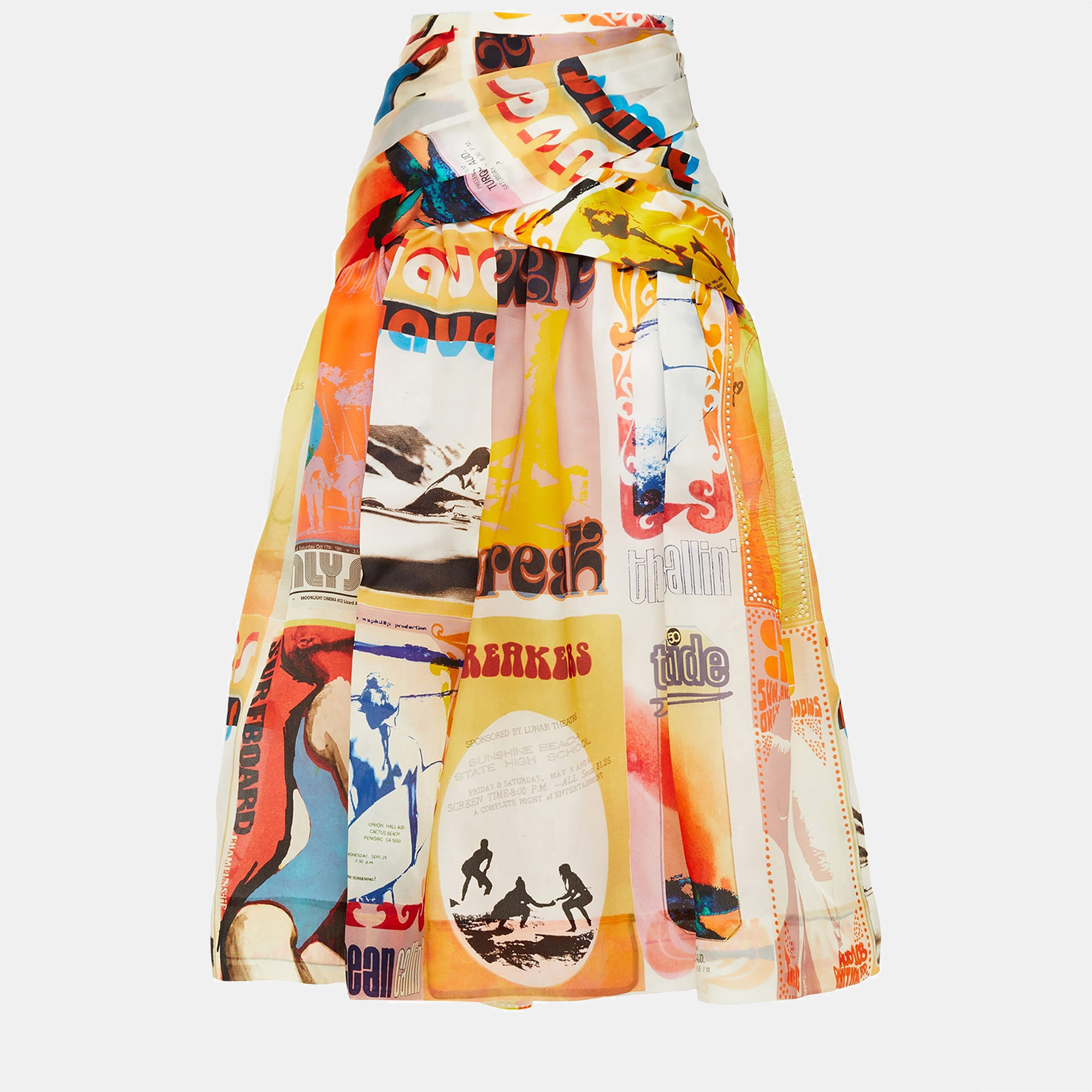 

Zimmermann Multicolor Printed Silk Midi Skirt M (1)