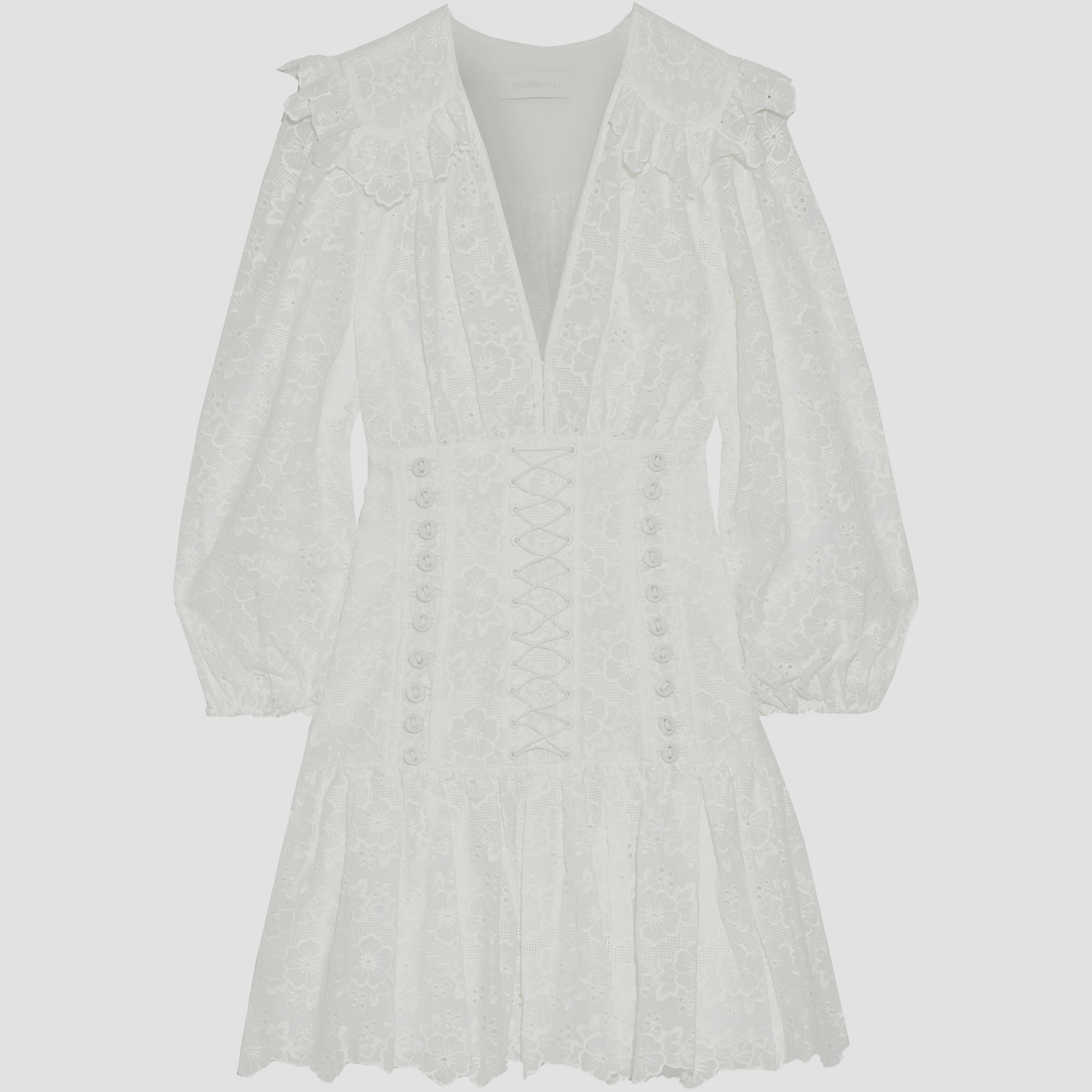 

Zimmermann Cotton Mini Dress 0, White
