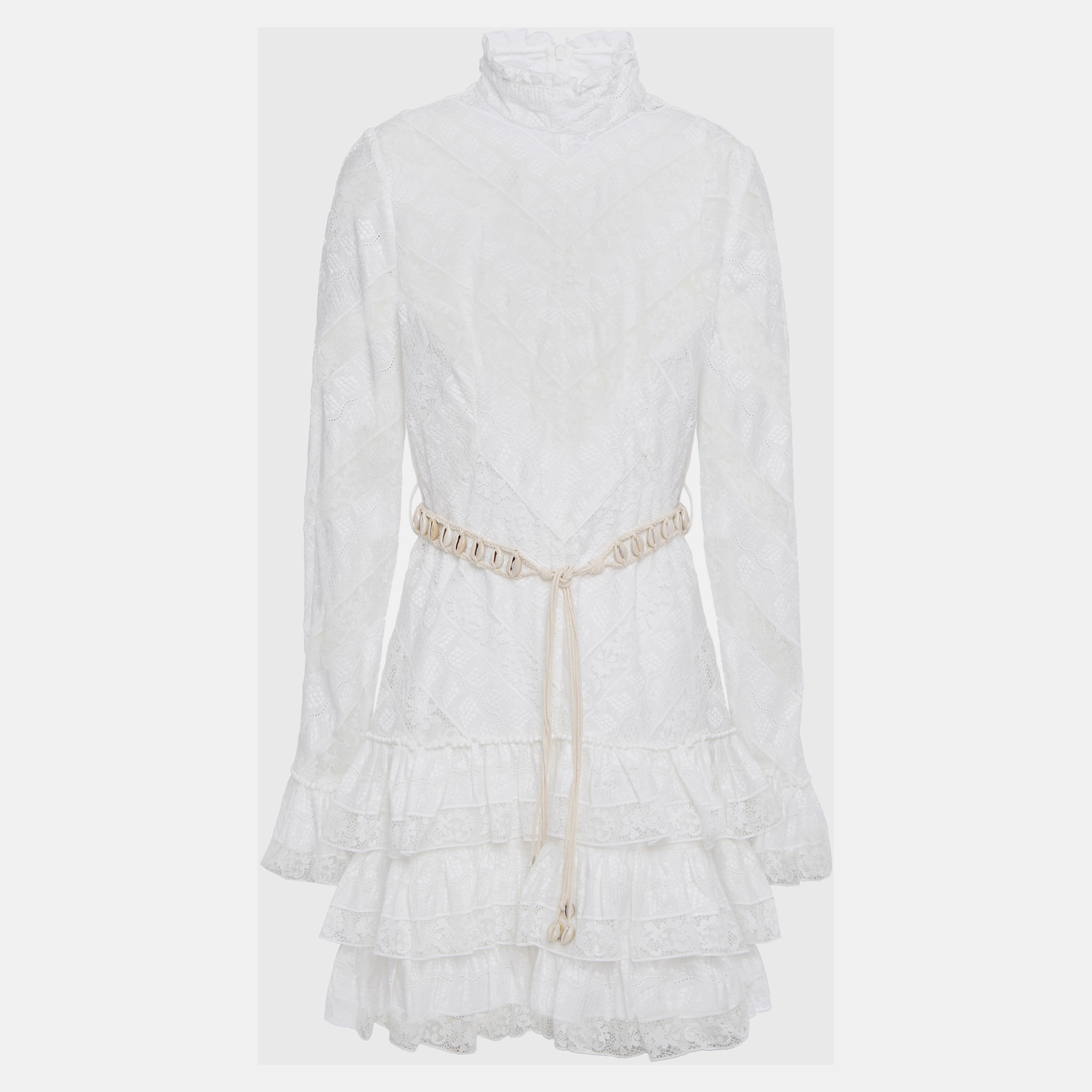 

Zimmermann White Lace Mini Dress