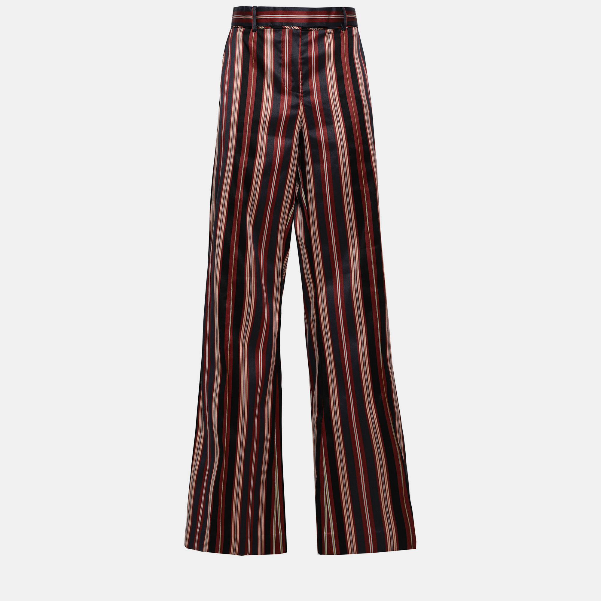 

Zimmermann Multicolor Striped Cotton Blend Pants M
