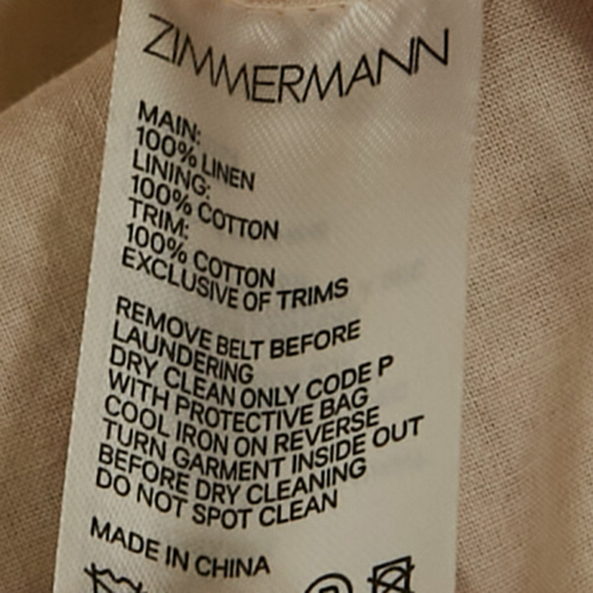 Zimmermann Multicolor Printed Linen Fringed Vitali Midi Dress S 