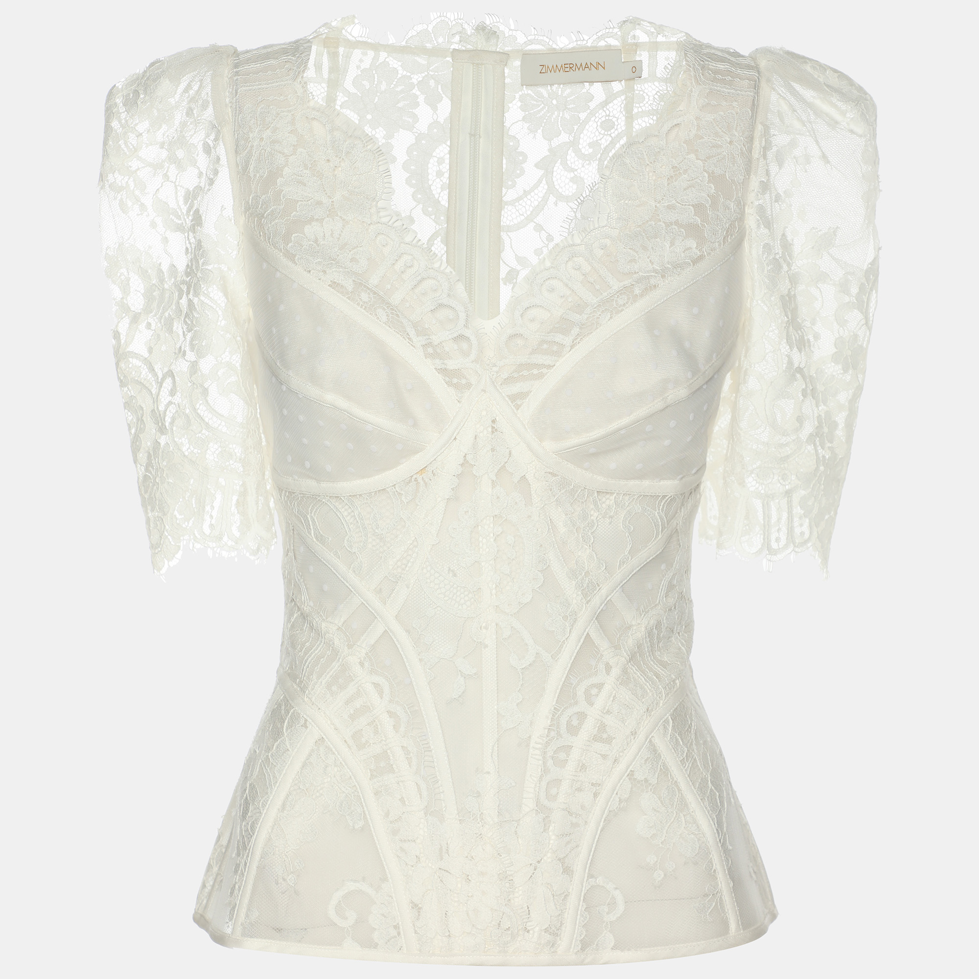 

Zimmerman White Lace Dance Blouse XS