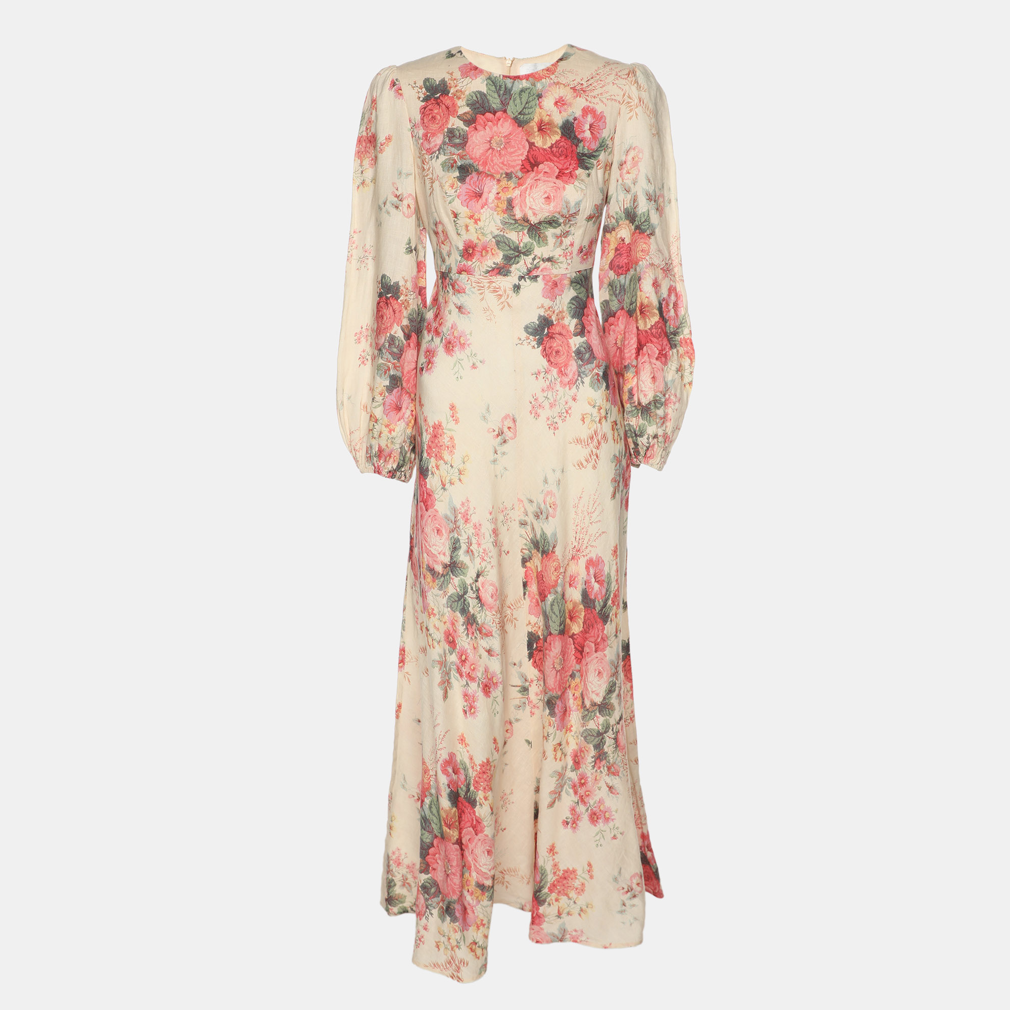 

Zimmermann Multicolor Printed Linen Laelia Dress M