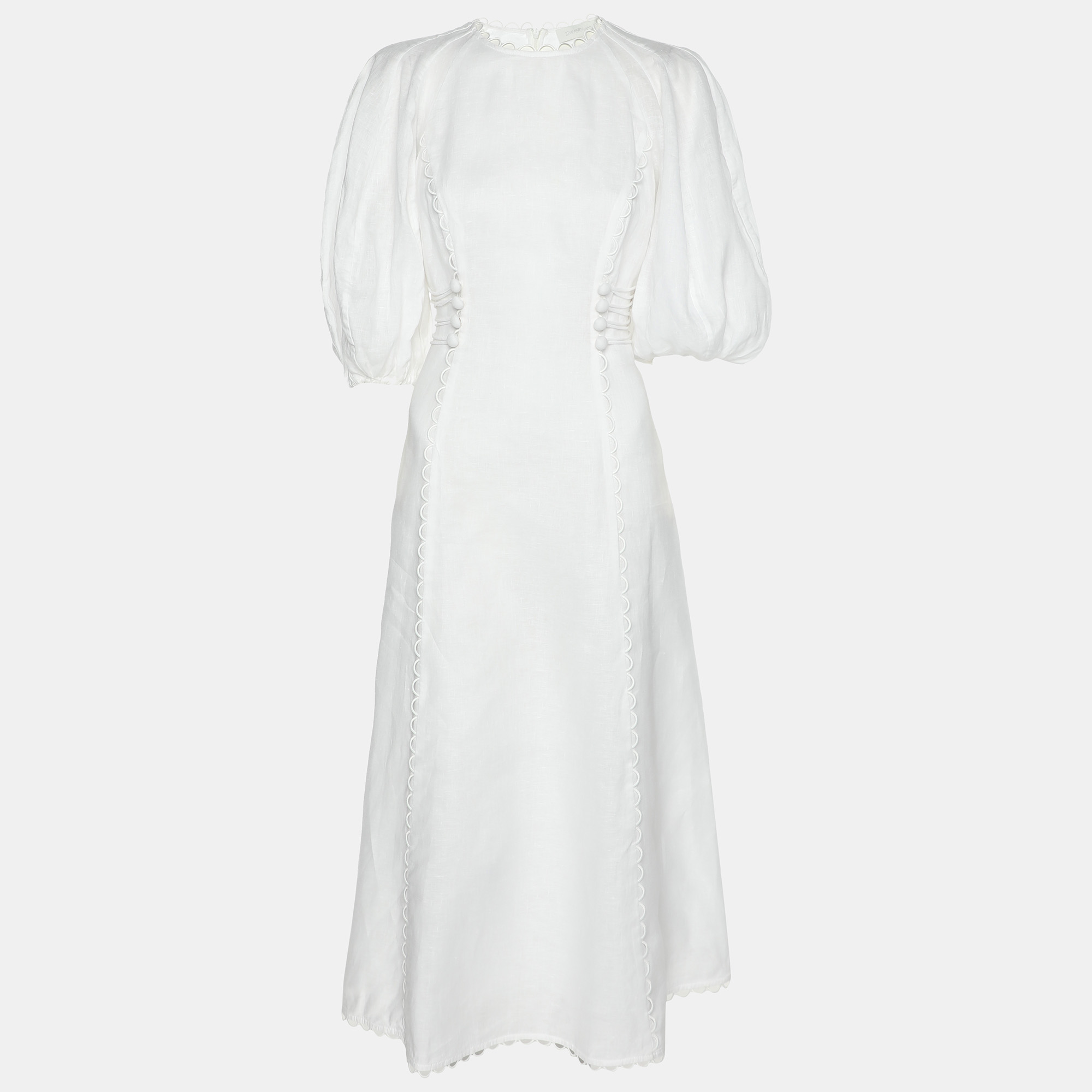 

Zimmermann White Linen Maxi Dress M