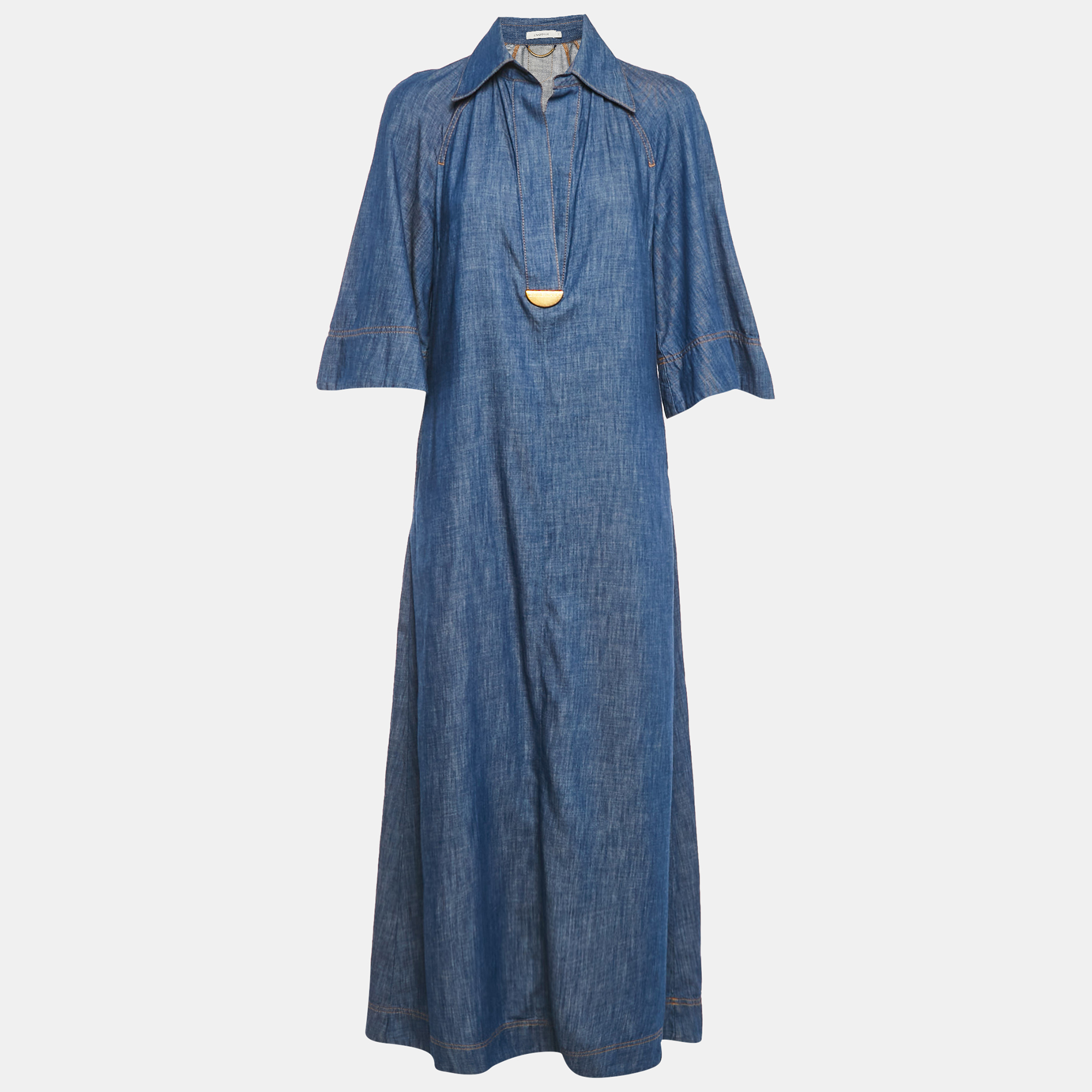 

Zimmermann Blue Chambray Long Dress M