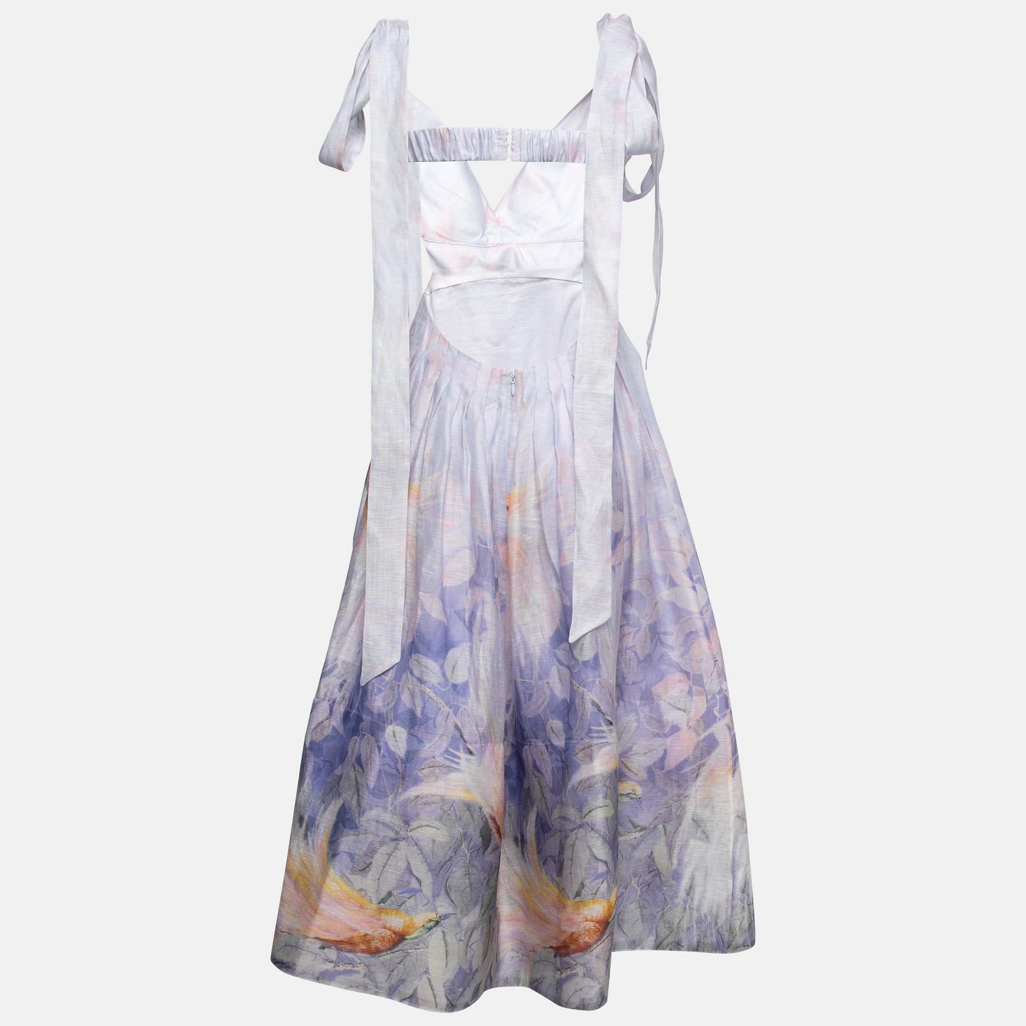 

Zimmermann Lavender Linen Silk Candescent Gown, Purple