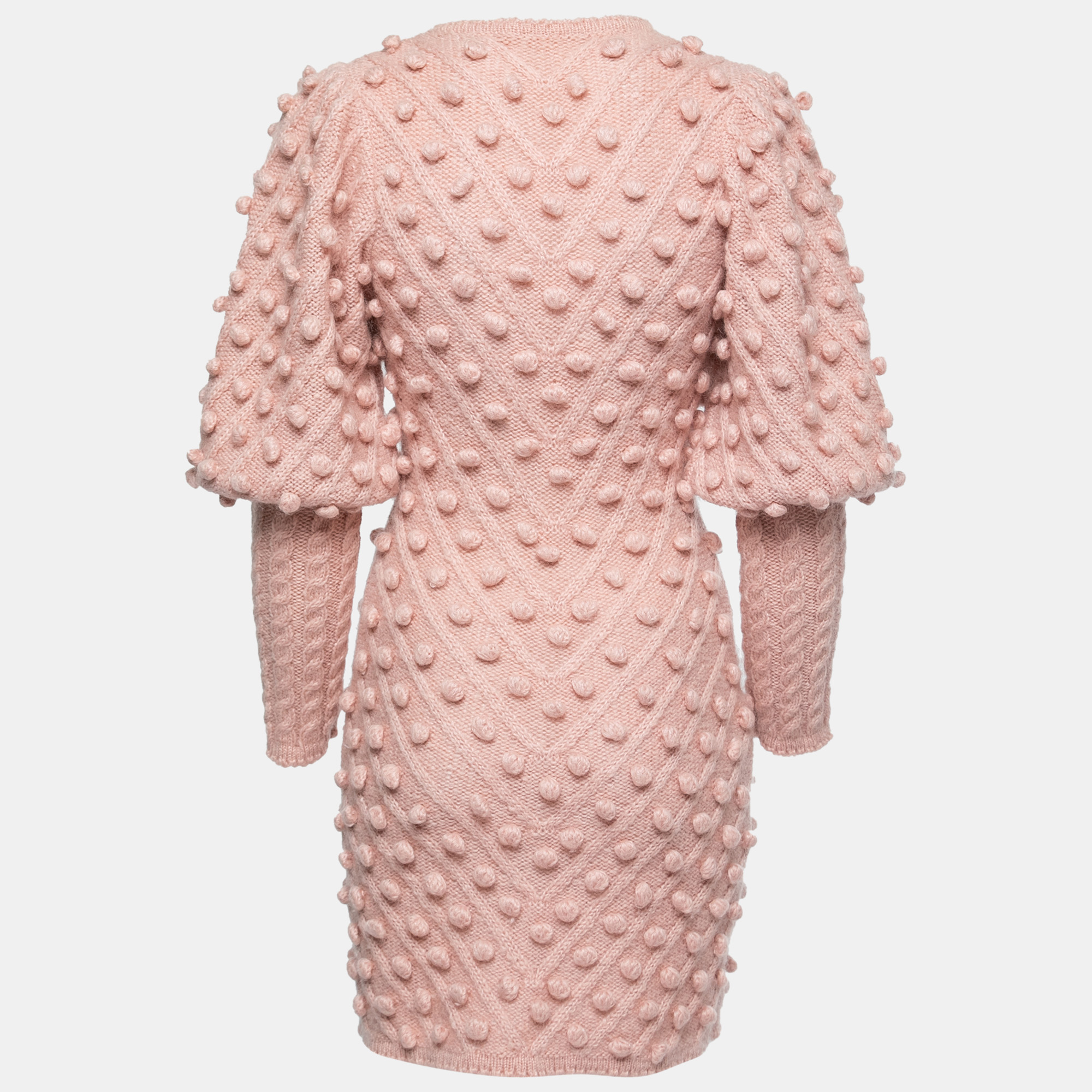 

Zimmermann Pink Knit Pom-Pom Sweater Dress