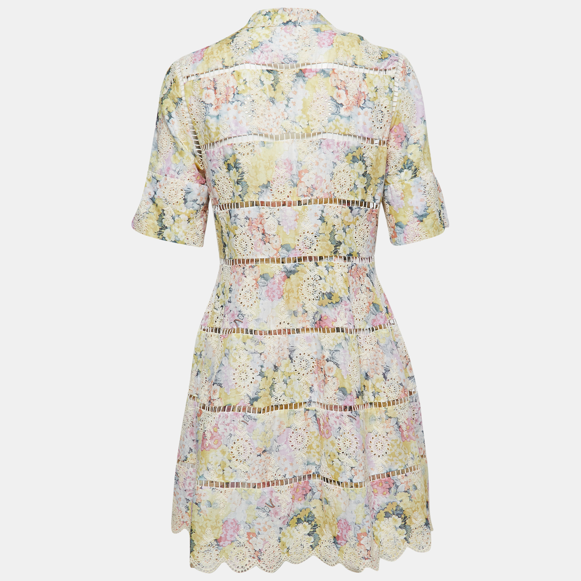 

Zimmermann Multicolor Floral Printed Cotton Midi Dress