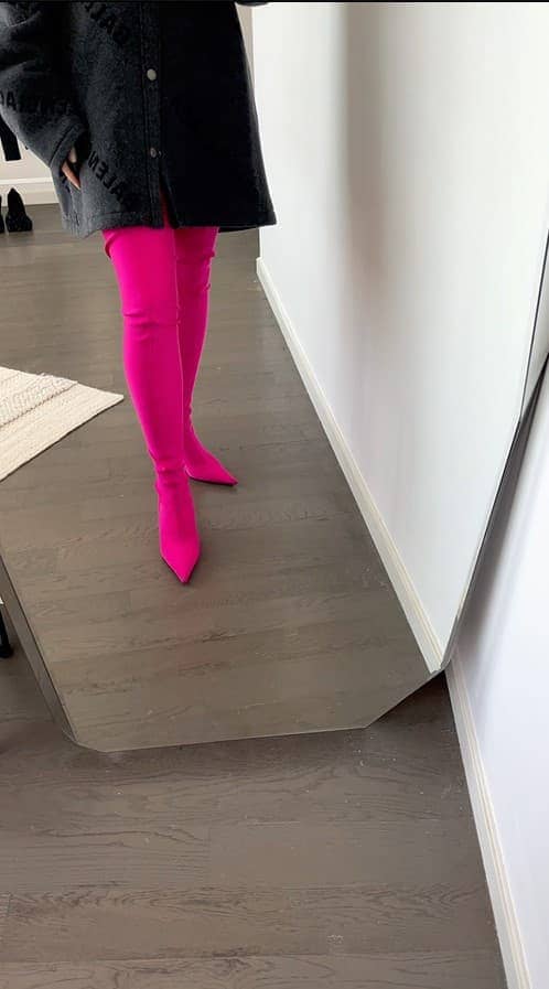 BALENCIAGA, Fuchsia Men's Leggings