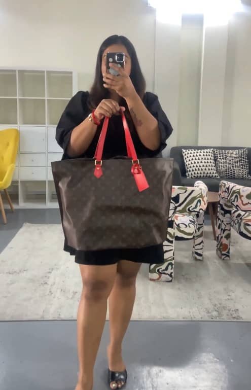 Louis Vuitton Coquelicot Monogram Canvas All In MM Bag