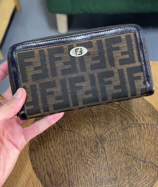 High quality FENDI FF Monogram Zucca Long Wallet