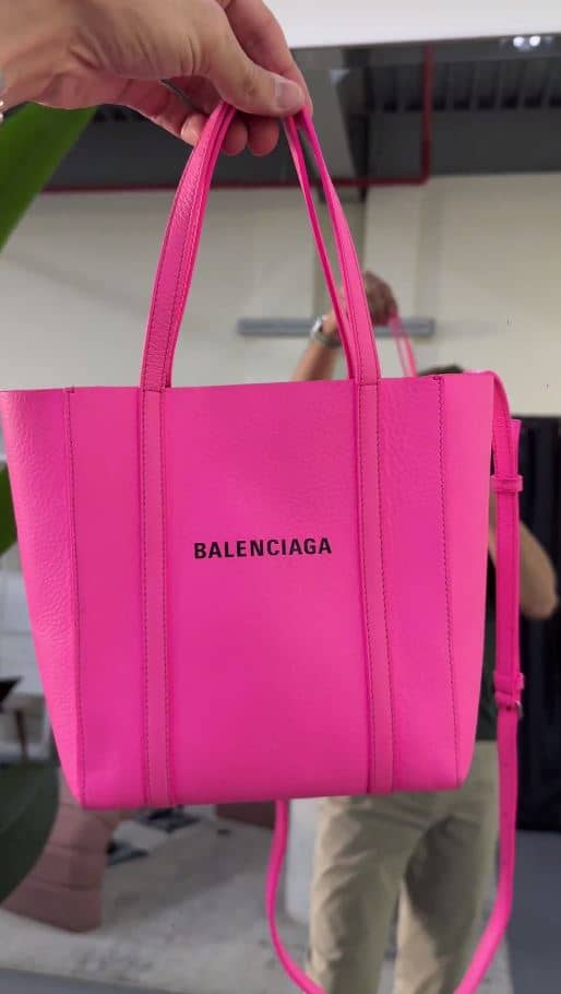 Balenciaga Neon Pink Leather XXS Everyday Tote Balenciaga | TLC